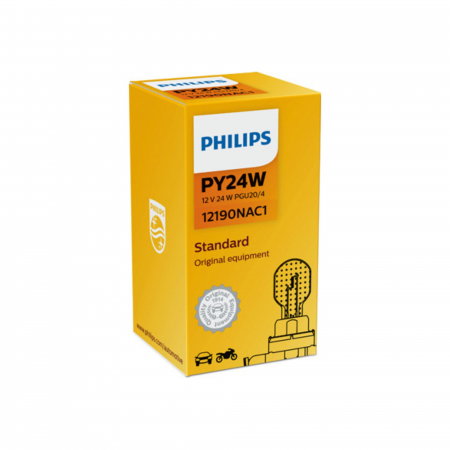 Electrica si Electronice Auto - Bec Semnalizare 12V PY24W Hiper Vision Philips