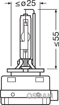 Bec Xenon 42V D3R 4300 K Xenarc Osram, Original [2]