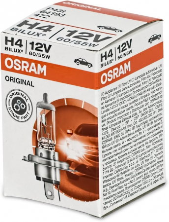 Electrica si Electronice Auto - Bec H4 12V 60/55W Osram Original