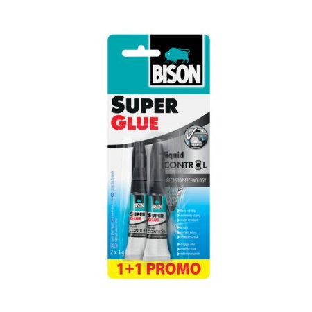 Reparatii si Echipamente Auto - BISON Super Glue Control 2x3g PROMO BL