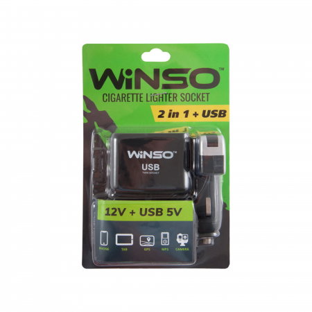 Electrica si Electronice Auto - Bricheta auto Winso 2 in 1 12V usb 5V