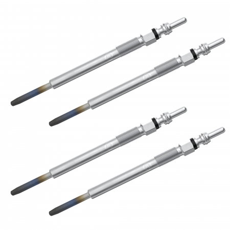 Echipamente Service - Set 4 bujii incandescente Bosch pentru Alfa Romeo 147, 156, 159, 166, Brera, GT, Spider, Cadillac BLS, Fiat Bravo, Croma, Stilo, Opel Astra H, Vectra C, Zafira B, Saab 9-3, 9-5