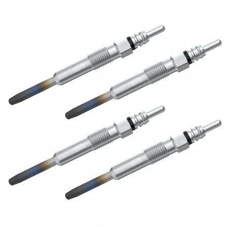 Echipamente Service - Set 4 bujii incandescente Bosch pentru Audi A2, A3, A4 B6, A6 C5, Seat Alhambra, Cordoba, Ibiza III, Leon, Toledo, Skoda Fabia, Octavia, VW Bora, Polo, Golf IV, Transporter T5