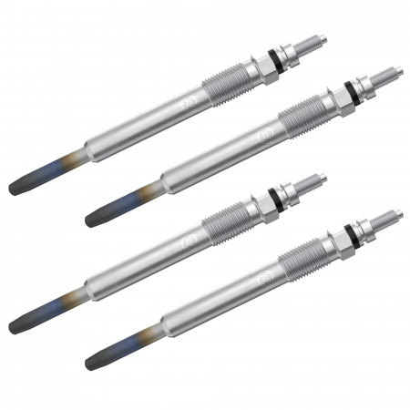 Echipamente Service - Set 4 bujii incandescente Bosch pentru Citroen Berlingo, C4 I, C5 I, C8, Evasion, Jumper I, Jumpy I, Xantia, Xsara, Fiat Ducato, Scudo, Peugeot 106, 306, 307, 406, 607, 806, Boxer, Expert, Partner