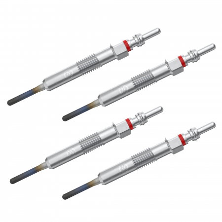 Echipamente Service - Set 4 bujii incandescente Bosch pentru Dacia Duster, Logan II, Mercedes-Benz A-Class, B-Class, Citan, CLA, Nissan Qashqai, Renault Clio, Kangoo, Megane, Scenic