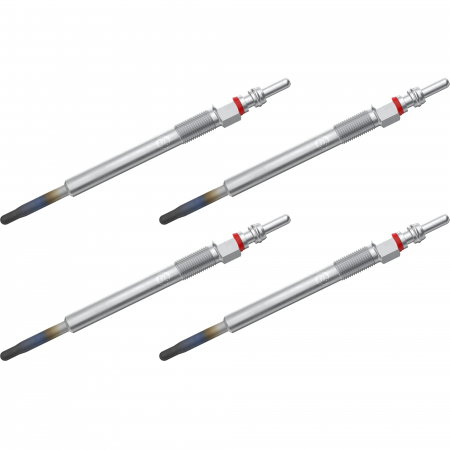 Echipamente Service - Set 4 bujii incandescente Bosch pentru Fiat 500, Doblo, Panda, Punto, Qubo, Tipo, Opel Combo, Corsa E 1.3