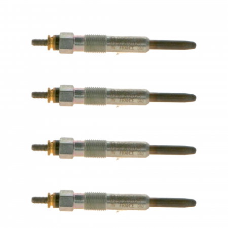 Echipamente Service - Set 4 bujii incandescente Bosch pentru Honda Accord VI, Civic VI, Land Rover Freelander, Mg Zs, Renault Espace III, Laguna I, Megane I, Safrane II, Rover 200, 400, 45, Volvo S40, V40