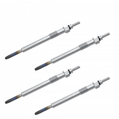 Echipamente Service - Set 4 bujii incandescente Bosch pentru Hyundai Accent III, Getz, i10, i20, i30, ix20, Kia Carens III, Ceed, Rio II/III, Soul, Venga