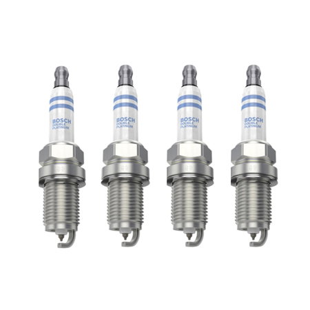 Echipamente Service - Set 4 Bucăți Bujie Scânteie BOSCH Double Platinum - Renault Megane 3 RS / GT (2.0 Turbo)