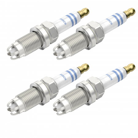 Echipamente Service - Set 4 bujii scanteie Bosch pentru Audi A2, A3, Skoda Octavia, VW Bora, EOS, Golf, Jetta, Passat, Polo, Touran