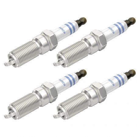 Echipamente Service - Set 4 bujii scanteie Bosch pentru Cadillac CTS, SRX, STS, Chevrolet Captiva, Lexus LS, Mazda 5, 6, Suzuki Grand Vitara