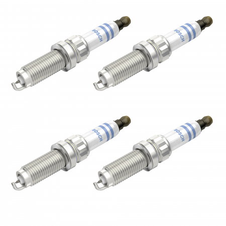 Echipamente Service - Set 4 bujii scanteie Bosch pentru Citroen C3, C4, DS 3, DS4, Opel Crossland X, Grandland, Peugeot 208, 308, 2008, 3008, 5008