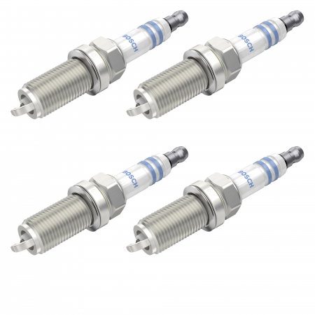 Echipamente Service - Set 4 bujii scanteie Bosch pentru Fiat Sedici, Honda Civic, Jazz, Hyundai Santa Fe, Sonata, Subaru Forester, Impreza, Toyota Rav 4, Tundra, Yaris