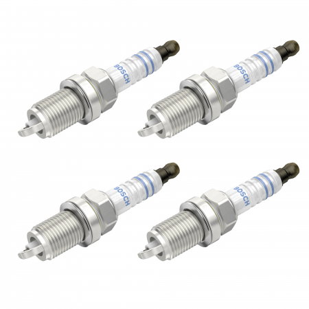 Echipamente Service - Set 4 bujii scanteie Bosch pentru Honda Accord, Civic, Prelude, Hyundai i20, i30, Jeep Grand Cherokee, Kia Ceed, Soul