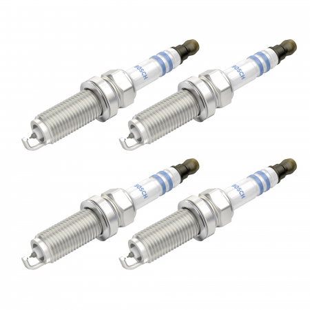 Echipamente Service - Set 4 bujii scanteie Bosch pentru Mazda CX-5, Nissan Juke, Qashqai, X-Trail, Renault Espace, Megane, Talisman, Subaru Forester, Impreza