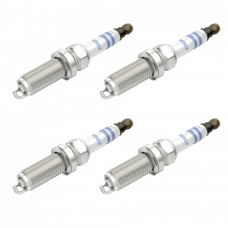 Echipamente Service - Set 4 bujii scanteie Bosch pentru Nissan Micra, Note, Qashqai, X-Trail, Renault Captur, Clio, Fluence, Laguna, Latitude, Subaru forester, Impreza, Legacy, Toyota Auris, Corolla, Rav 4, Yaris