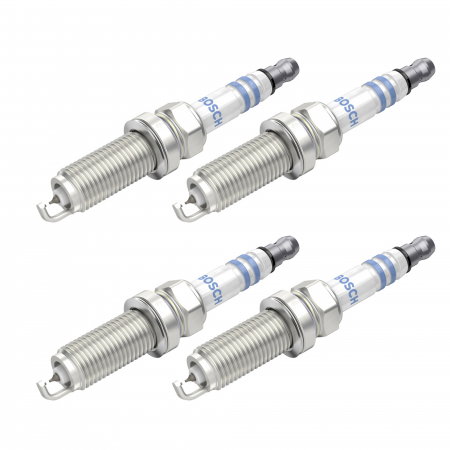 Echipamente Service - Set 4 bujii scanteie Bosch pentru Nissan Micra, Note, X-Trail, Renault Captur, Laguna, Megane, Toyota C-HR, Prius