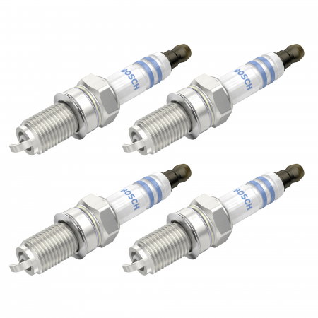 Echipamente Service - Set 4 bujii scanteie Bosch pentru Opel Agila B, Suzuki Alto, Splash, Swift