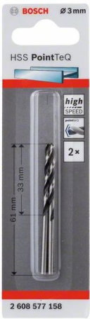 Import - Burghiu spiral HSS PointTeQ de 3,0 mm