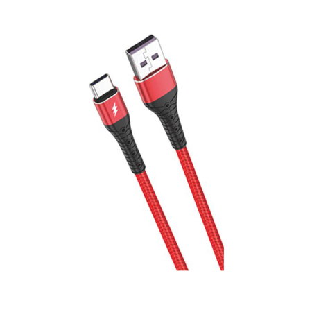 Cablu Date si Incarcare Rapida X-Start USB-A la USB-C, 60W Fast Charge, 1 Metru, Model SJX200C, Nylon Impletit, Transfer 480 Mbps [1]