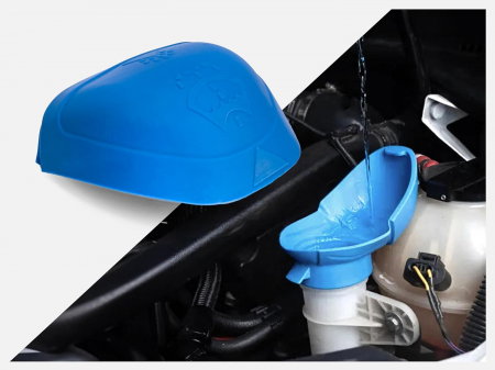 Capac vas spalator parbriz Skoda, material plastic, albastru [3]