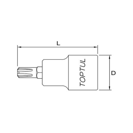Capat cheie tubulara cu bit torx patrat 1/2 M13 [1]