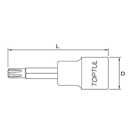Capat cheie tubulara cu bit torx patrat 1/2 M9 [1]