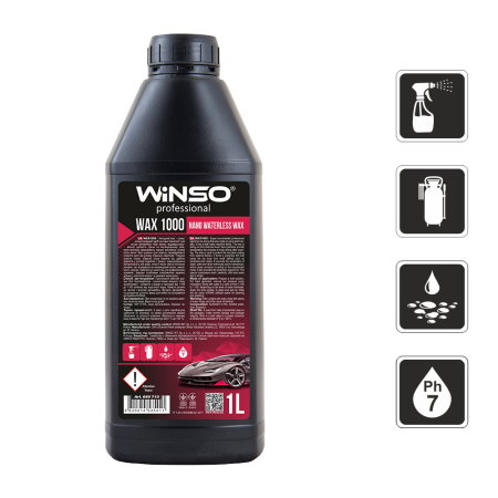 Polish and ceara (Cosmetice si intretinere auto) - Ceara auto Winso Professional WAX 1000 NANO Waterless Wax 1L
