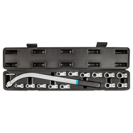 Scule speciale reparatii auto (Scule speciale auto) - Cheie cu varfuri inlocuibile pentru tensionarea curelelor de transmisie, 14 buc.