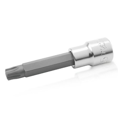 Tubulara bit Torx cu gaura (Tubulare, biti si accesorii) - Cheie tubulara 1/2 Dr. x T25 L=100mm TOPTUL