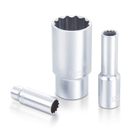 Tubulare lungi 12 Caneluri (Tubulare, biti si accesorii) - Cheie tubulara lunga 3/8 16mm 12PT