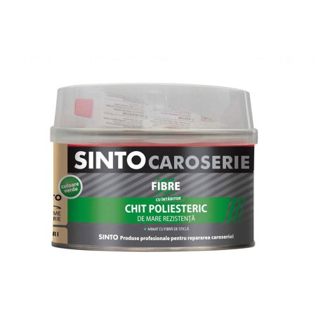 Vopsea Auto - Chit poliesteric cu fibra de sticla Sinto Fibre verde 500 ml 0.850 kg