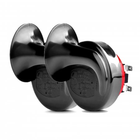 Electrica si Electronice Auto - Set 2 claxoane electromagnetice ton inalt si ton jos 12V 6A+6A