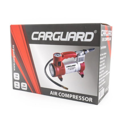 Compresor auto cu LED frontal Carguard 12V 10 bar [2]