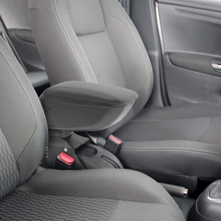 Cotieră universală auto Carguard cu suport pentru braț, montare fără șuruburi, compartiment depozitare [3]