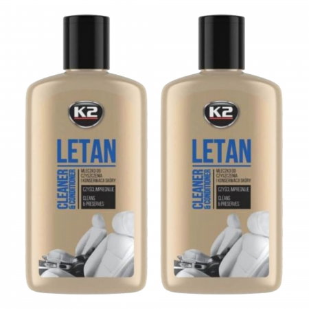 Branduri - Pachet 2 x crema curatare si intretinere piele auto K2 Letan 250 ML