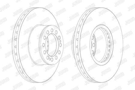Accesorii Auto - Disc frana fata stg/dr Jurid