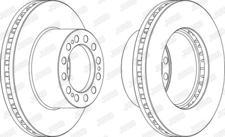 Franare Jurid Camioane (Accesorii camioane) - Disc frana spate stg/dr Jurid