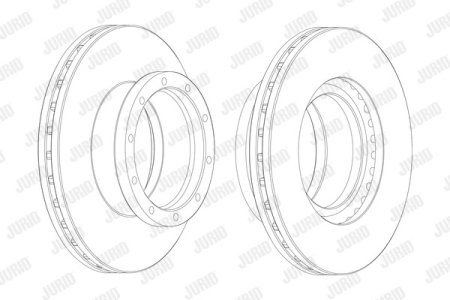 Franare Jurid Camioane (Accesorii camioane) - Disc frana spate stg/dr Jurid