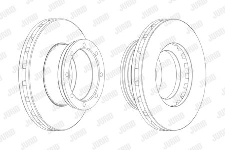 Franare Jurid Camioane (Accesorii camioane) - Disc frana spate stg/dr Jurid
