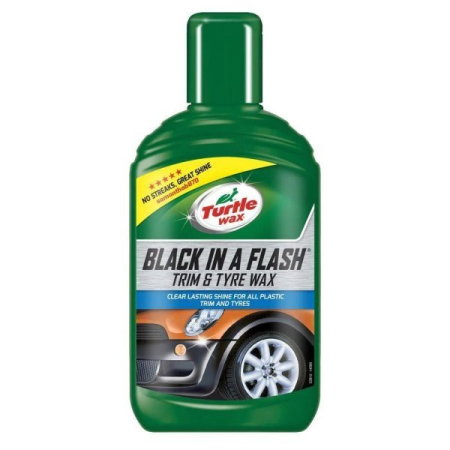 intretinere anvelope (Cosmetice si intretinere auto) - Dressing lucios pentru chedere si anvelope TURTLE WAX Black in a Flash 300 ml