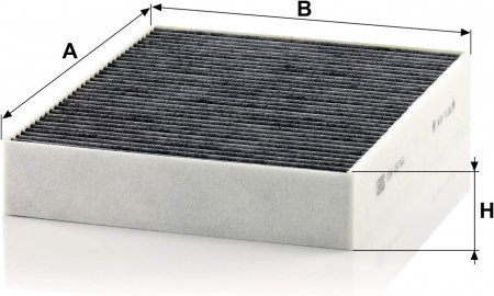 Filtru habitaclu Carbon Activ Mann CUK 25 001 pentru BMW seria 1 - seria 4 [1]