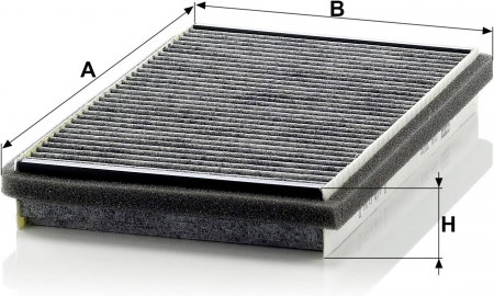 Filtru habitaclu Carbon Activ Mann CUK 3037 pentru Audi, Seat [1]