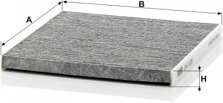Filtru habitaclu Carbon Activ Mann pentru Toyota Camry, Lexus Rx, Gx [1]
