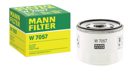 Filtre Auto - Filtru Ulei Înșurubabil Mann-Filter W 7057 pentru Ford Puma II 1.0 EcoBoost, mHEV, Flexifuel și 1.5 ST