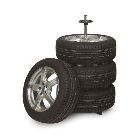 Stativ Depozitare Roți Auto MNC (Max. 4 Roți) - Aluminiu, Anti-Deformare [5]