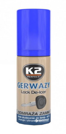 Produse K2 (Cosmetice si intretinere auto) - GERWAZY 50ml. SPRAY - Spray dezghetat yale 50ml.