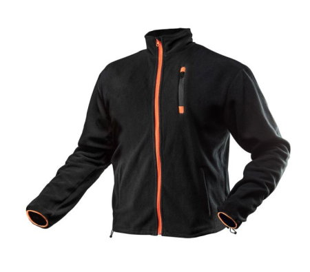 Jacheta reflectorizanta (Echipamente de protectie) - Hanorac din fleece polar, negru, marimea XL/56