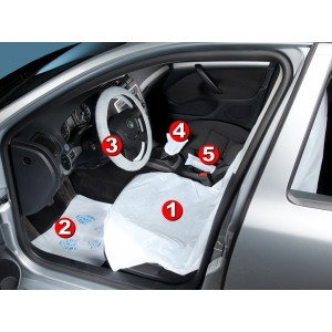 Import - Husa scaun Set 5 in 1 sufrafata anti-alunecare