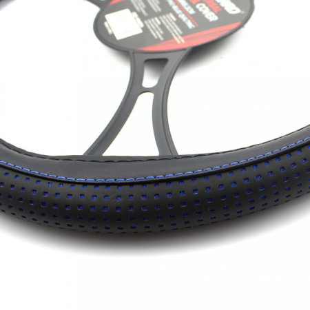 Husa Volan Auto - Albastru/Negru - PRO [1]